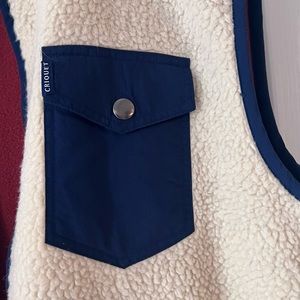 Cream & Navy, Men’s CRIQUET Vest